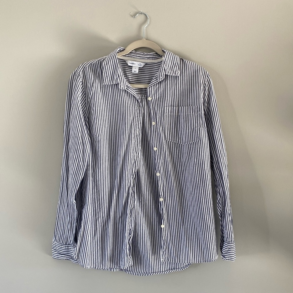 Old Navy Striped Button Down Shirt